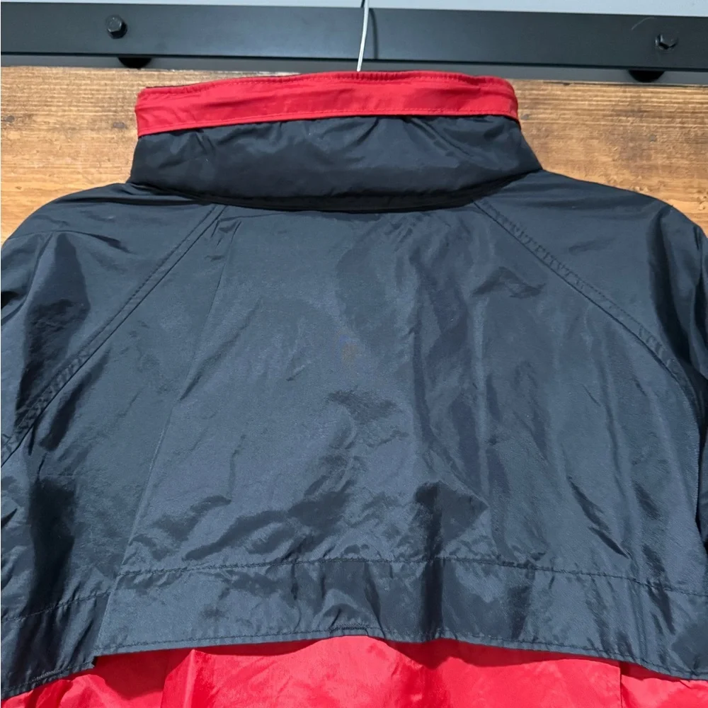 Columbia Red and Black Packable‎ Jacket with hood Size XL